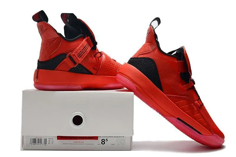 Nike Air Jordan 33 Red Black Men Shoes Sale Size US 7,8,8.5,9.5,10,11,12 Dad Shoes Asics
