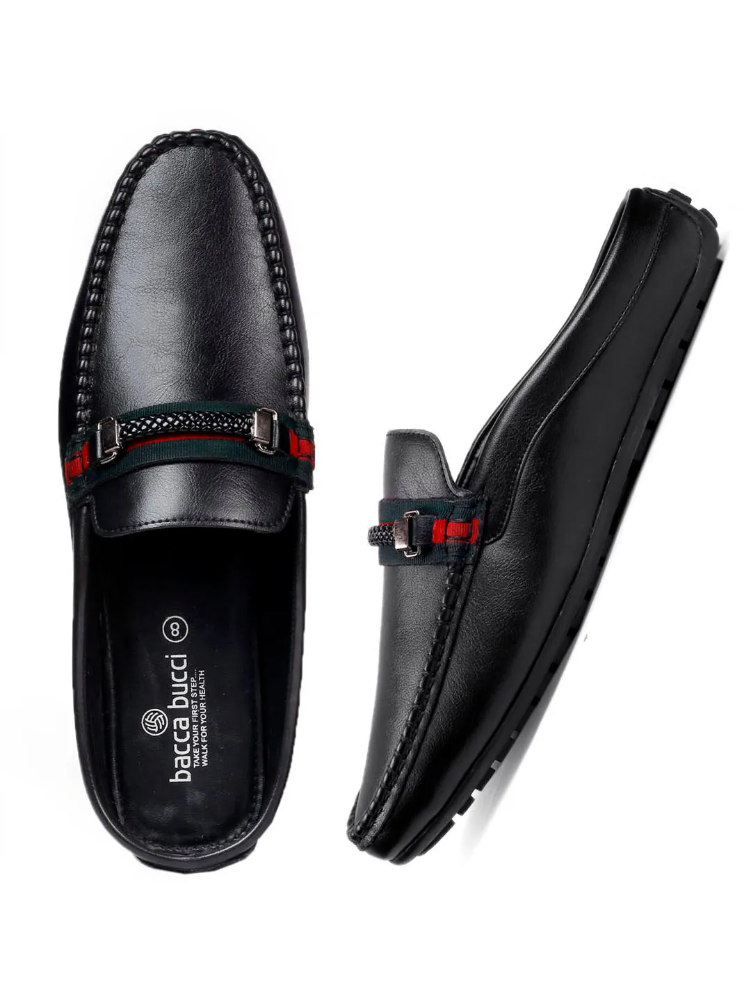 Bacca Bucci JAMBOREE Fashion Mules/Clogs/Backless Loafers for Party/Travel/Office Leather Loafers Shoes