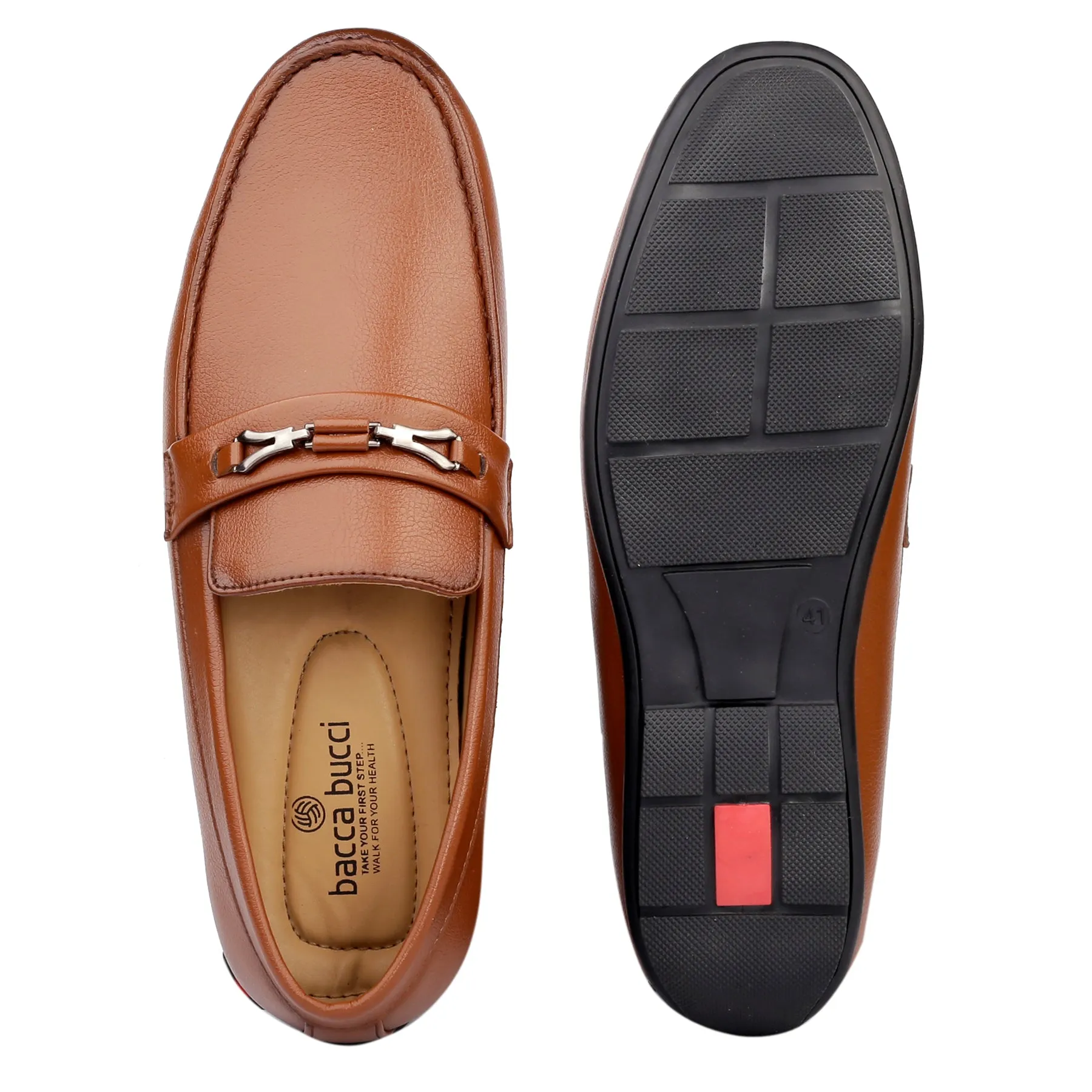 Loafers With High Heel Bacca Bucci Men's LUNA Casual Slip-On Loafers Moccasins Lightweight Driving Shoes