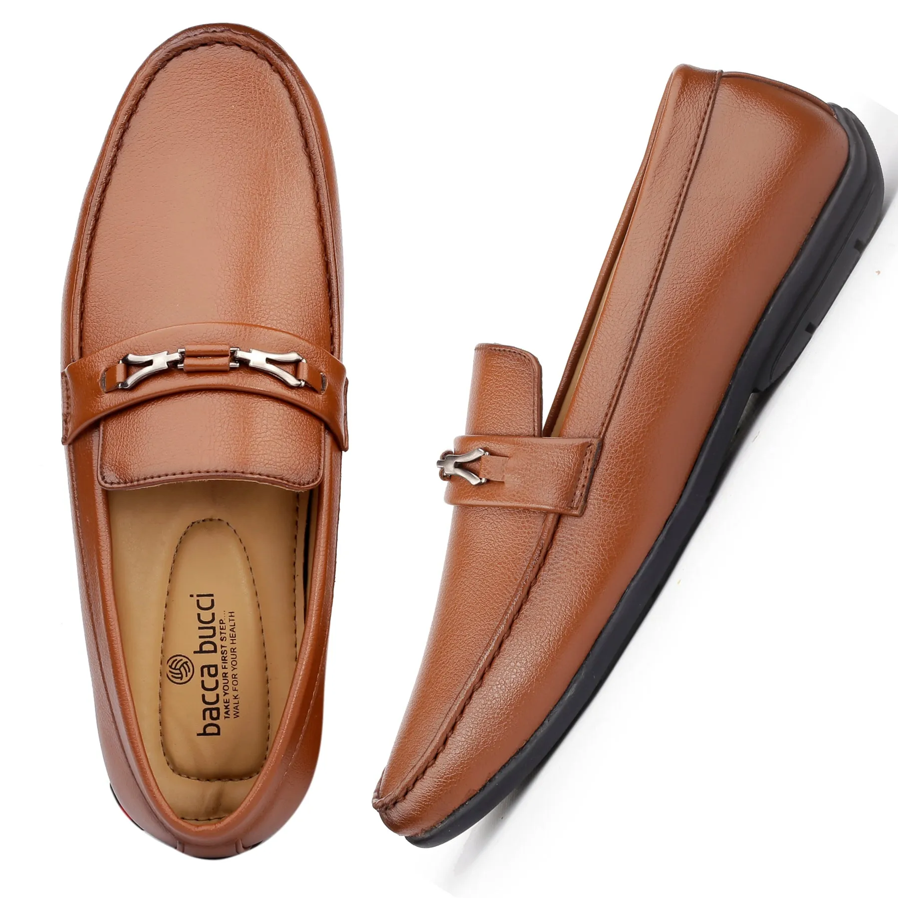 Casual Loafers Bacca Bucci Men's LUNA Casual Slip-On Loafers Moccasins Lightweight Driving Shoes