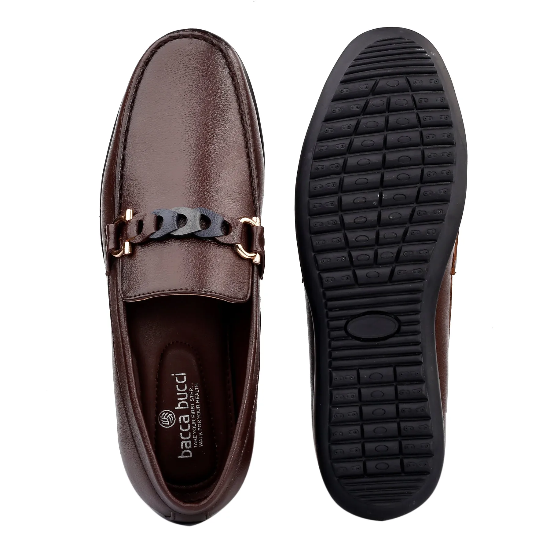 Bacca Bucci Men's VEGAS Casual Slip-On Loafers Moccasins Lightweight Driving Shoes Dress Shoes Vs Loafers