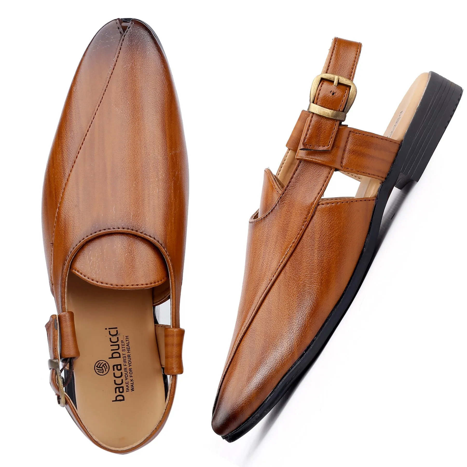 Bacca Bucci NOBILITY Close-Toe Outdoor Open Ethnic Sandals with Buckle Sliders Walmart