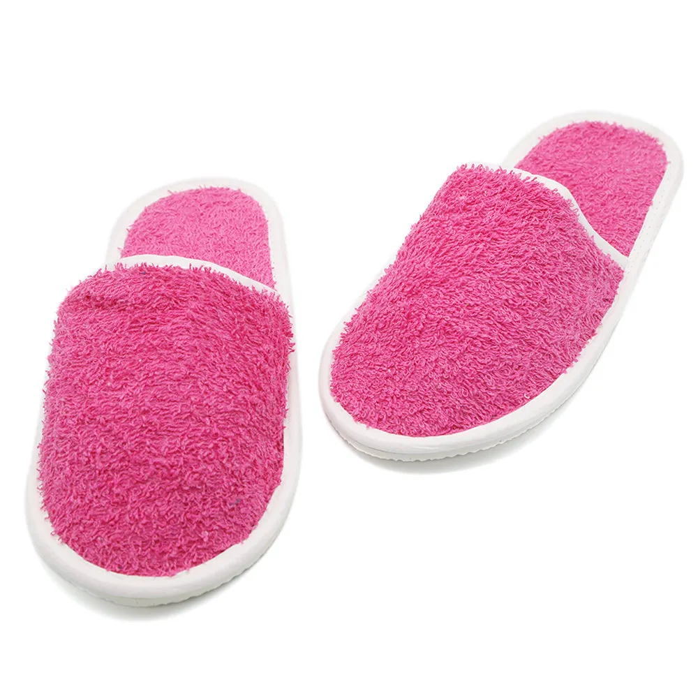 Fancy Slippers Bath Slippers - Dark Pink