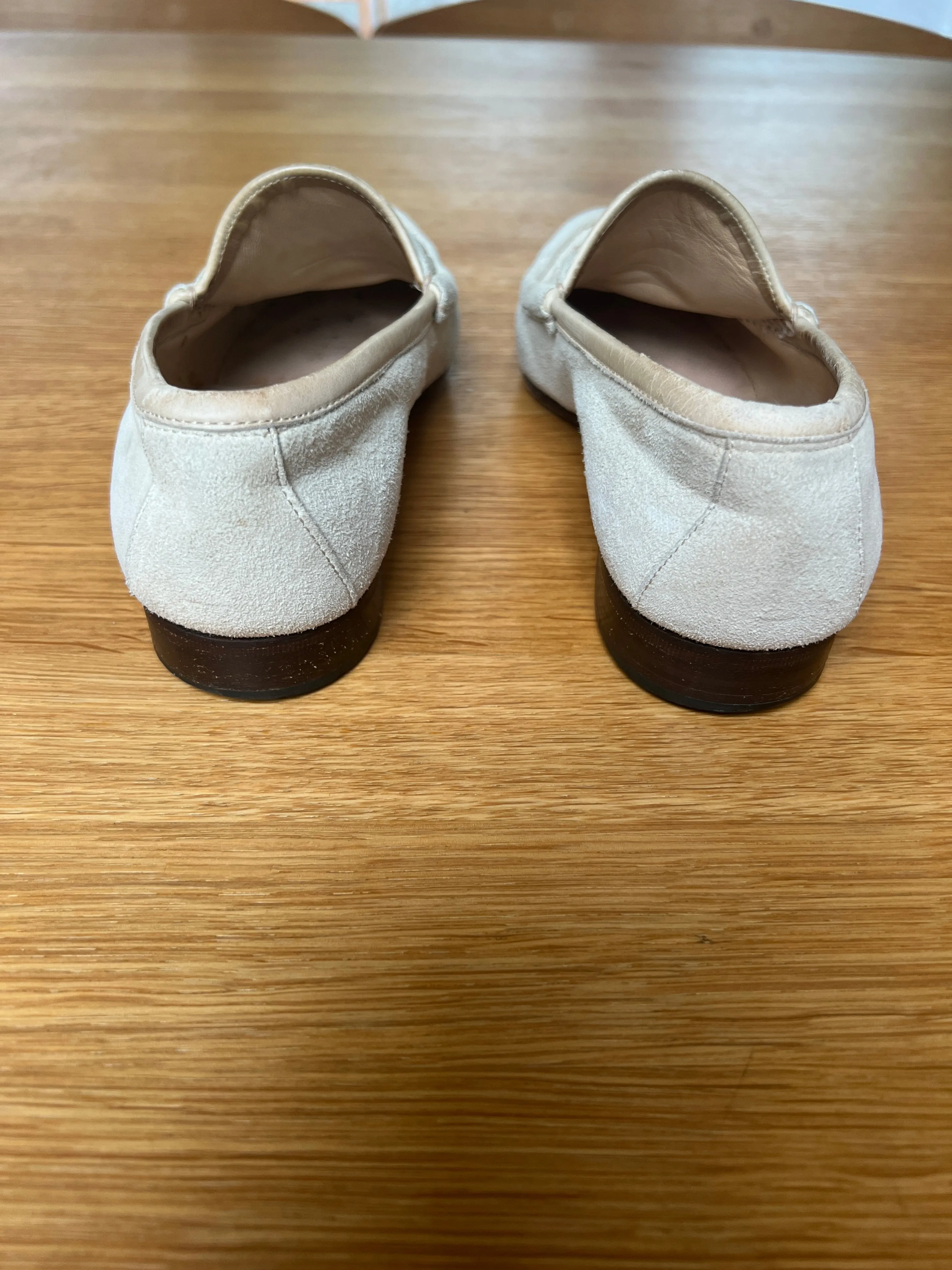 Beige Suede Loafers - 5.5 Loafers Looks