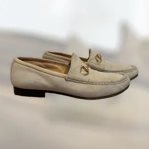 Style Chunky Loafers Beige Suede Loafers - 5.5