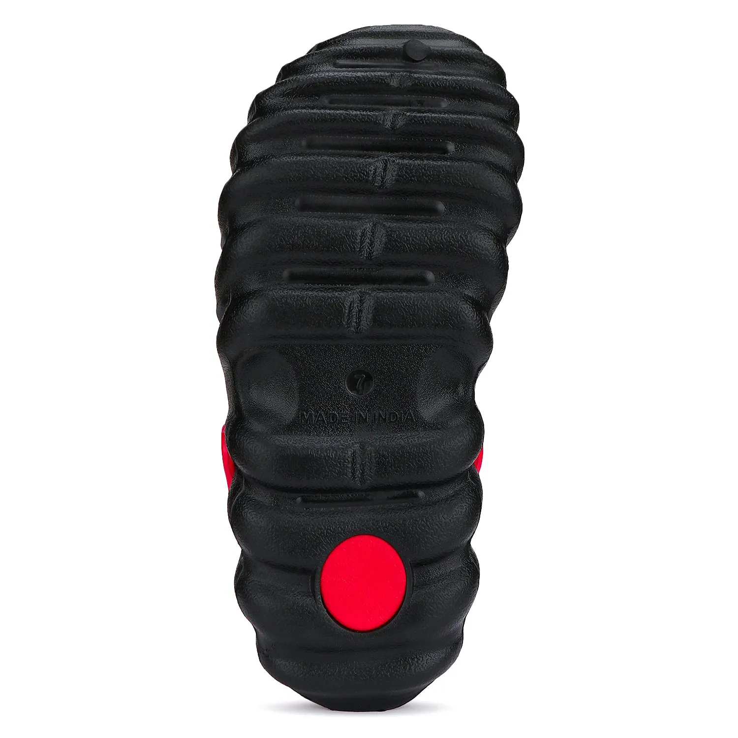 Bersache Extra Soft Classic Casual with  Regular wear with Ultra Soft & Flexibility Technology Clogs for Men's & Boy's- 6006- Red Couple Slippers