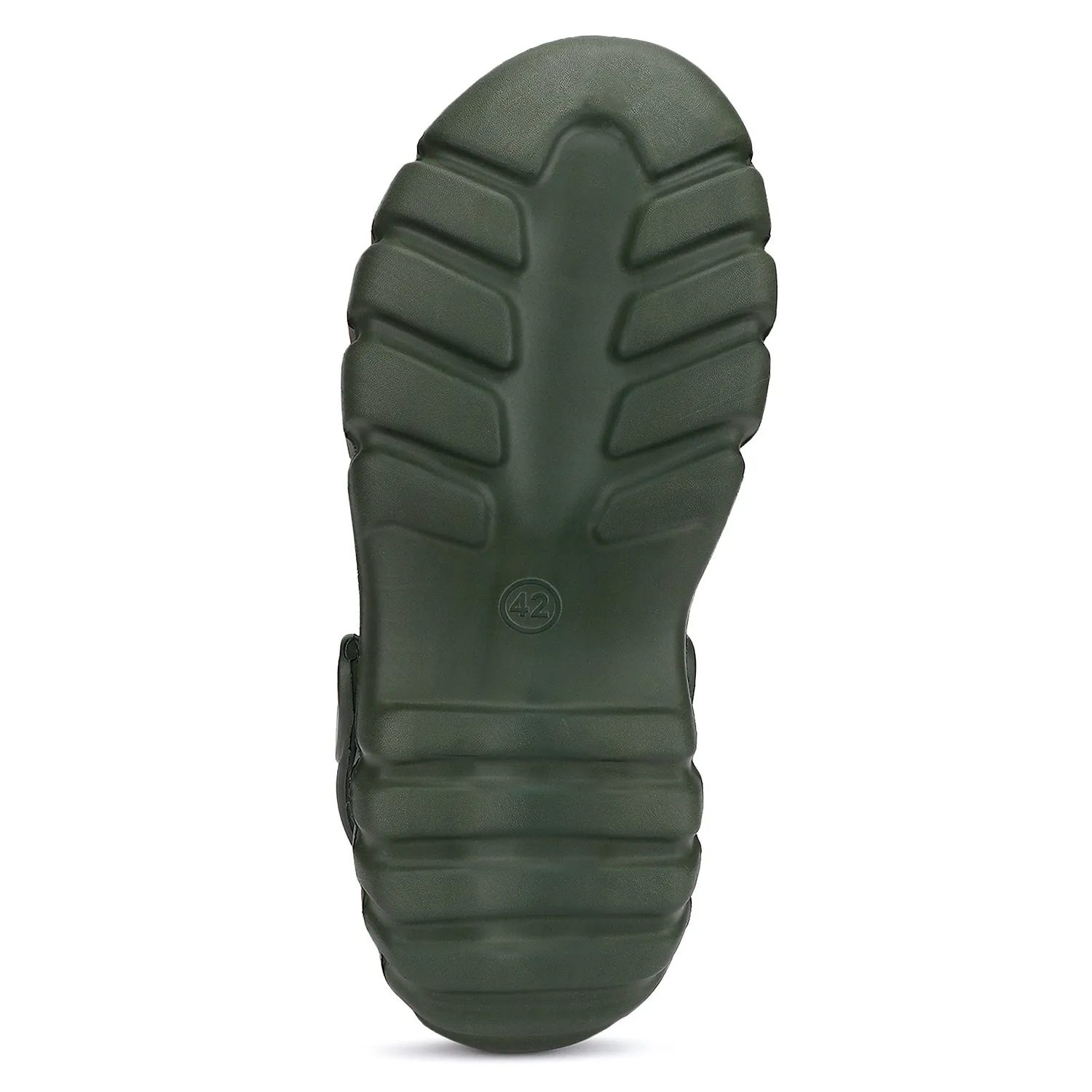 Bersache Extra Soft Classic Casual with  Regular wear with Ultra Soft & Flexibility Technology Clogs for Men's & Boy's- 6009- Green Slippers With Heel