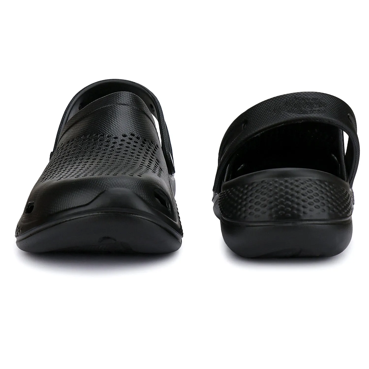 Printed Slides Bersache Extra Soft Classic Casual with  Regular wear with Ultra Soft & Flexibility Technology Clogs for Men's & Boy's- 6011- Black