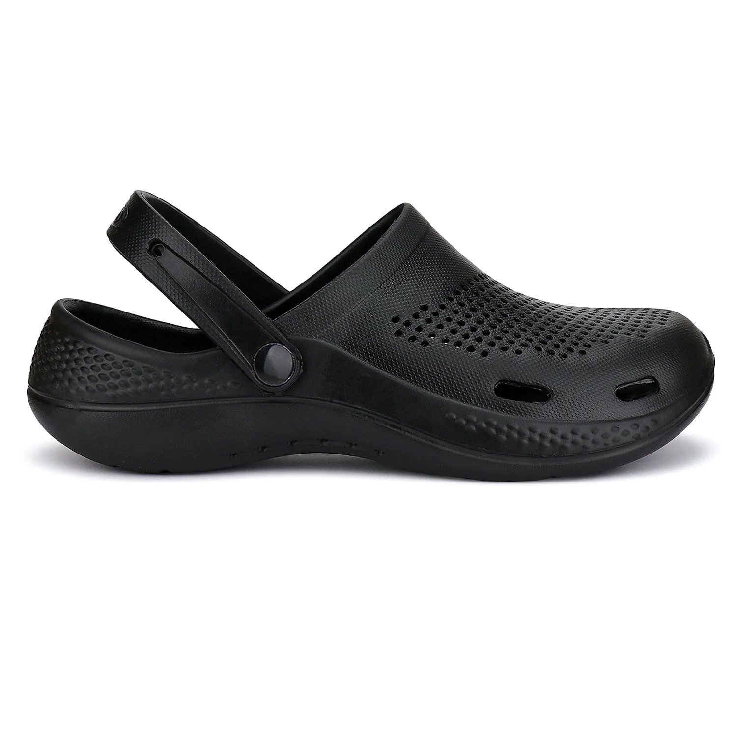 Bersache Extra Soft Classic Casual with  Regular wear with Ultra Soft & Flexibility Technology Clogs for Men's & Boy's- 6011- Black Tai Chi Slippers