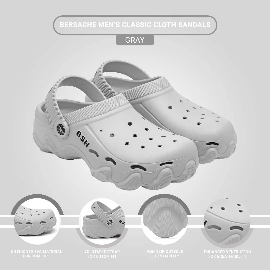 Bersache Extra Soft Classic Casual with  Regular wear with Ultra Soft & Flexibility Technology Flip Flop for Men's & Boy's (6090-Grey) Knitting Patterns For Slippers Easy