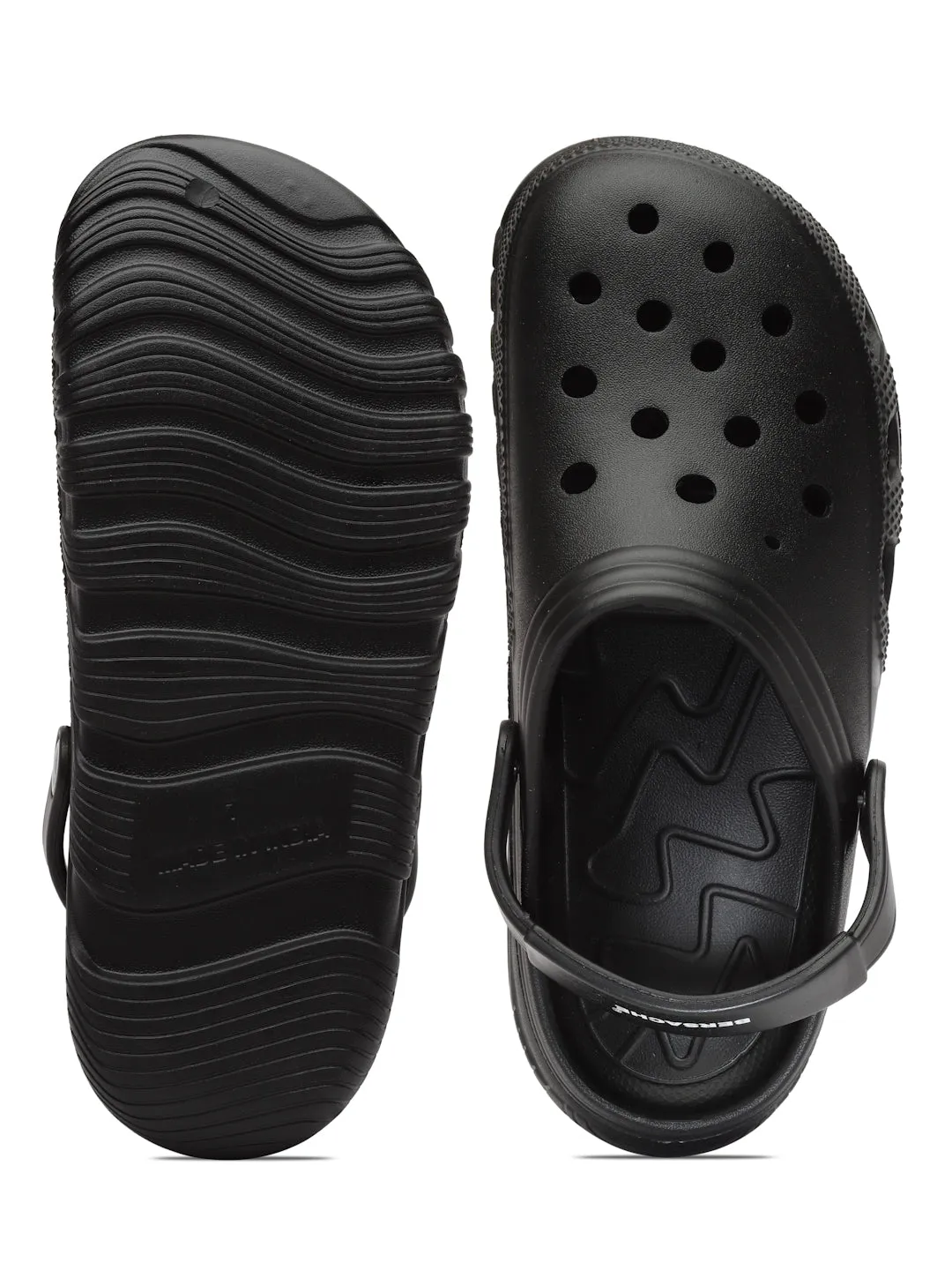 Banded Horizon Slide Sandal Bersache Extra Soft Classic Casual with  Regular wear with Ultra Soft & Flexibility Technology Flip Flop for Men's & Boy's (6094-Black)