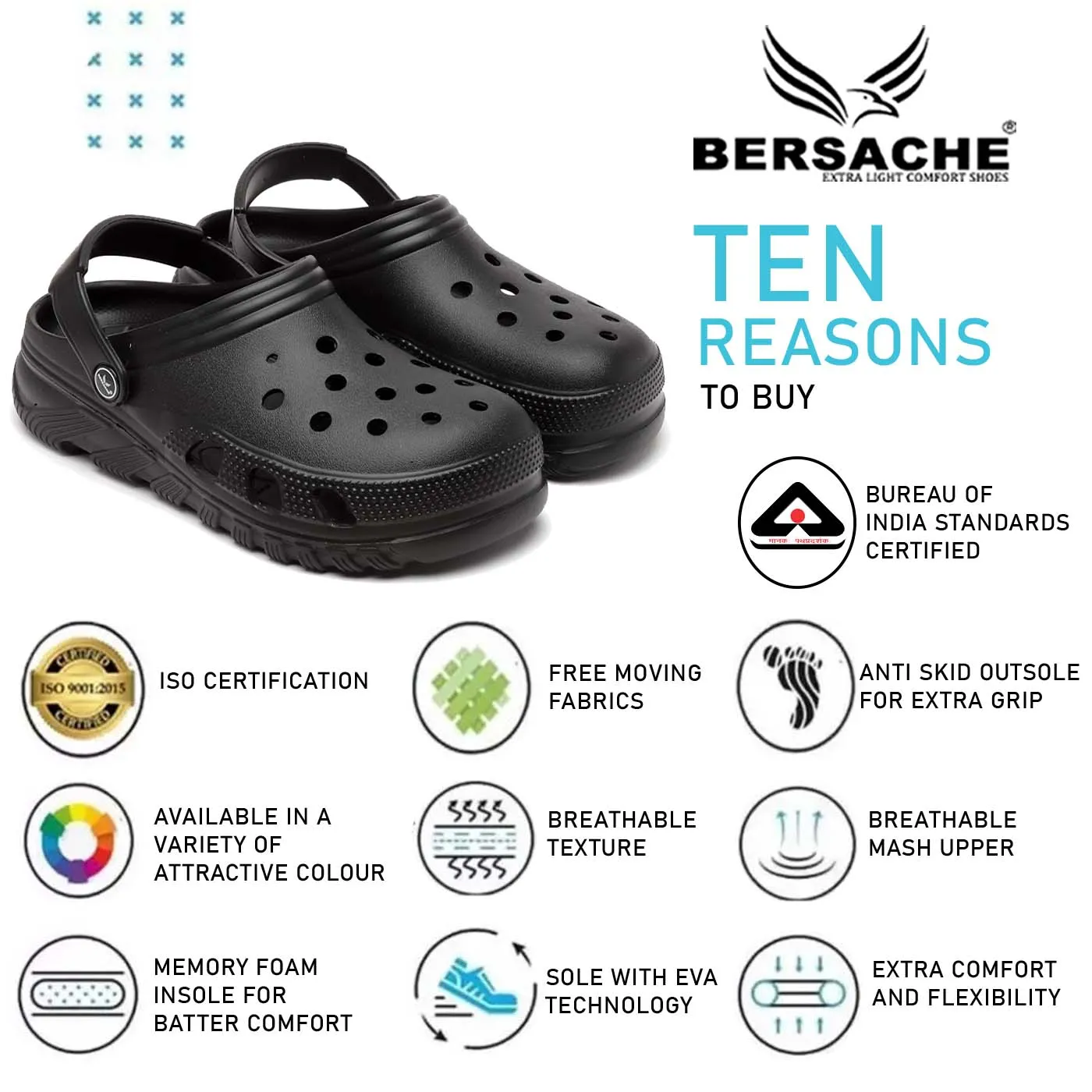 Slippers Size Bersache Extra Soft Classic Casual with  Regular wear with Ultra Soft & Flexibility Technology Flip Flop for Men's & Boy's (6094-Black)