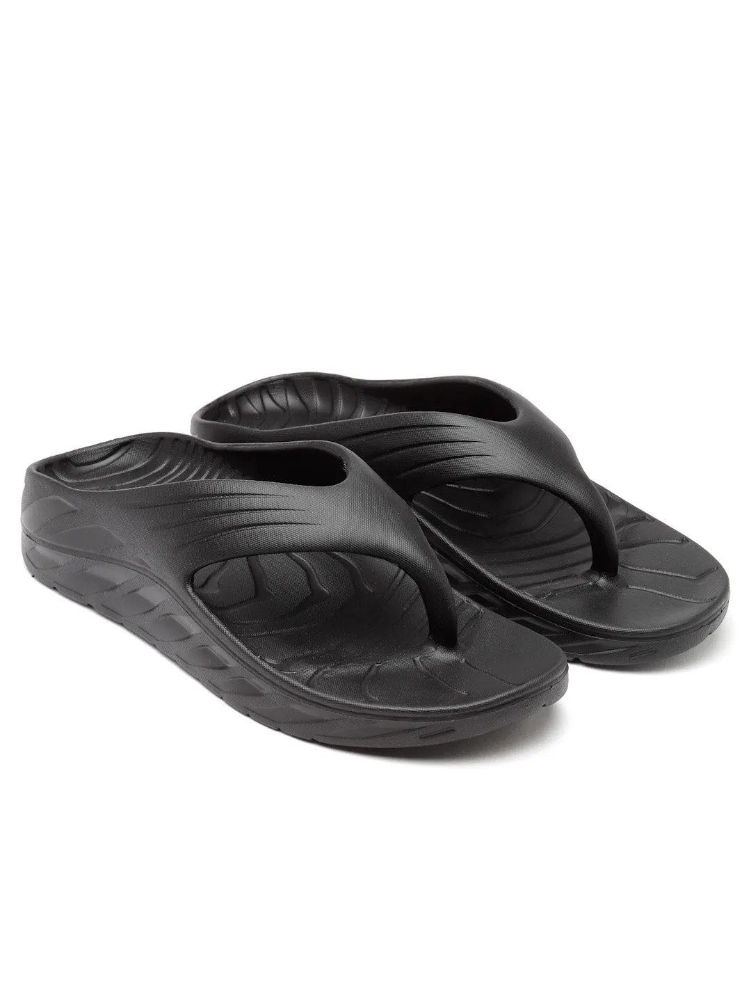 Bersache Extra Soft Classic Casual with  Regular wear with Ultra Soft & Flexibility Technology Flip Flop for Men's & Boy's (6097-Black) Foot Slides