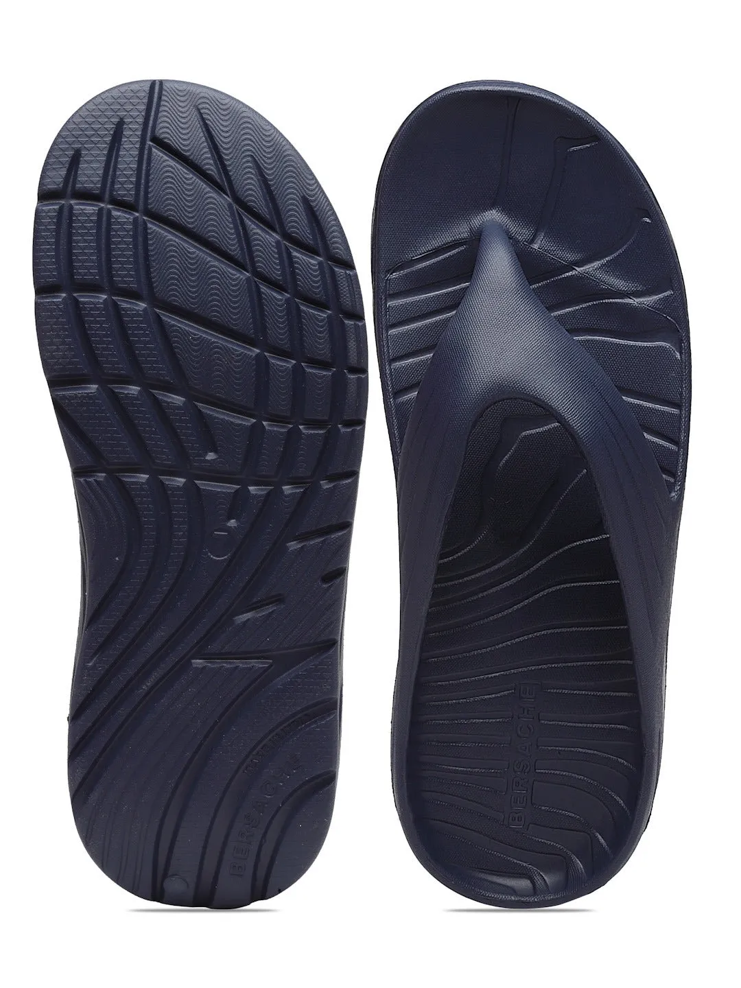 Velour Slippers Bersache Extra Soft Classic Casual with  Regular wear with Ultra Soft & Flexibility Technology Flip Flop for Men's & Boy's (6098-Blue)