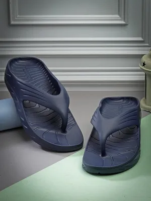 Bersache Extra Soft Classic Casual with  Regular wear with Ultra Soft & Flexibility Technology Flip Flop for Men's & Boy's (6098-Blue) Slippers For Cold Feet