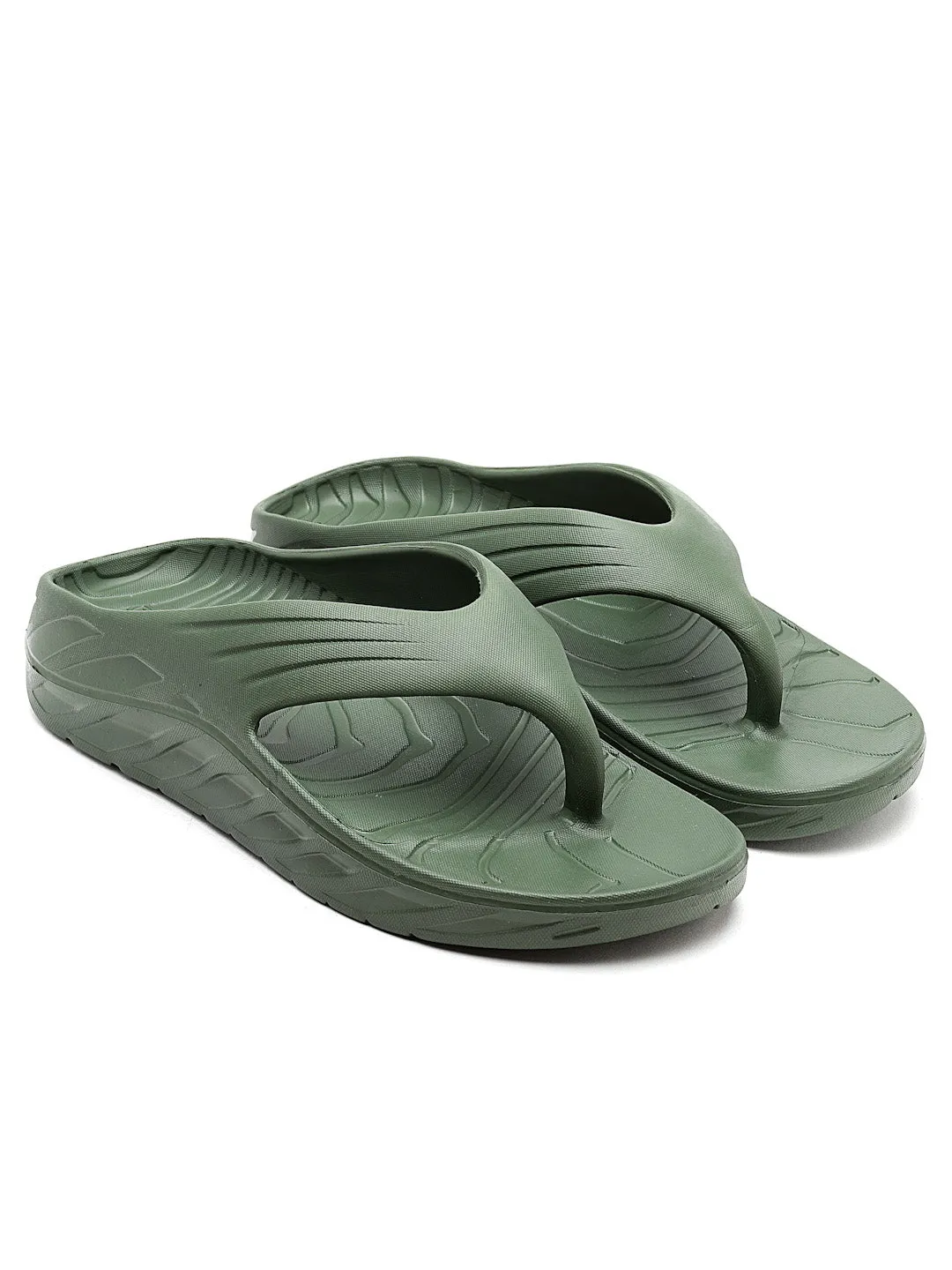 Bersache Extra Soft Classic Casual with  Regular wear with Ultra Soft & Flexibility Technology Flip Flop for Men's & Boy's (6099-Green) Plantar Fasciitis Support Slippers