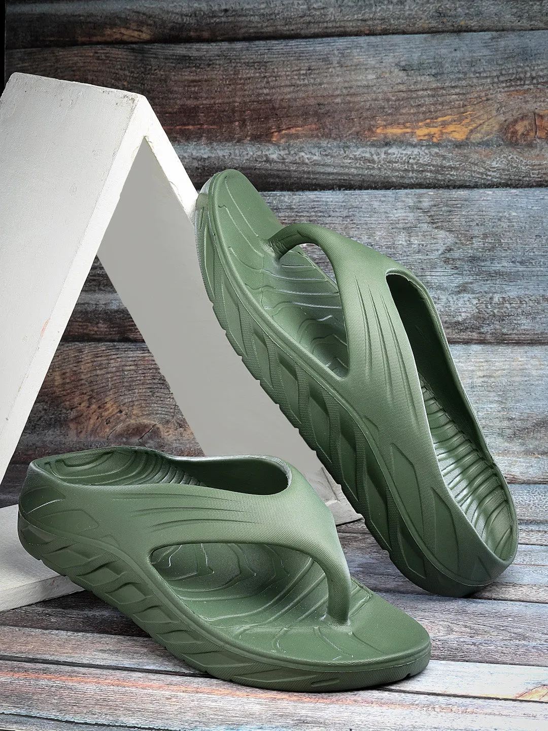 Bersache Extra Soft Classic Casual with  Regular wear with Ultra Soft & Flexibility Technology Flip Flop for Men's & Boy's (6099-Green) Glerups Slippers Sale