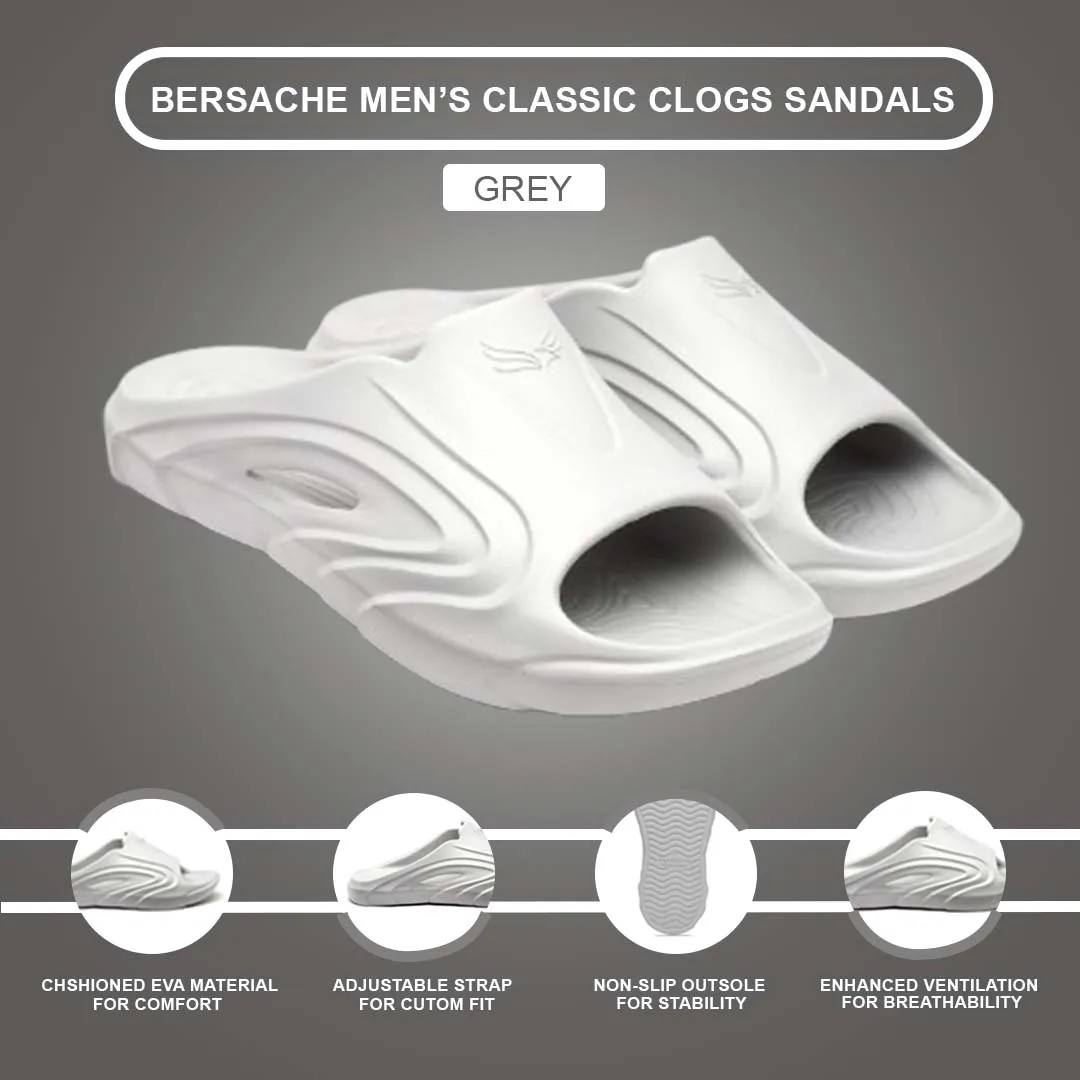 Bersache Extra Soft Classic Casual with  Regular wear with Ultra Soft & Flexibility Technology Flip Flop for Men's & Boy's (6113-Grey) Boudoir Slippers
