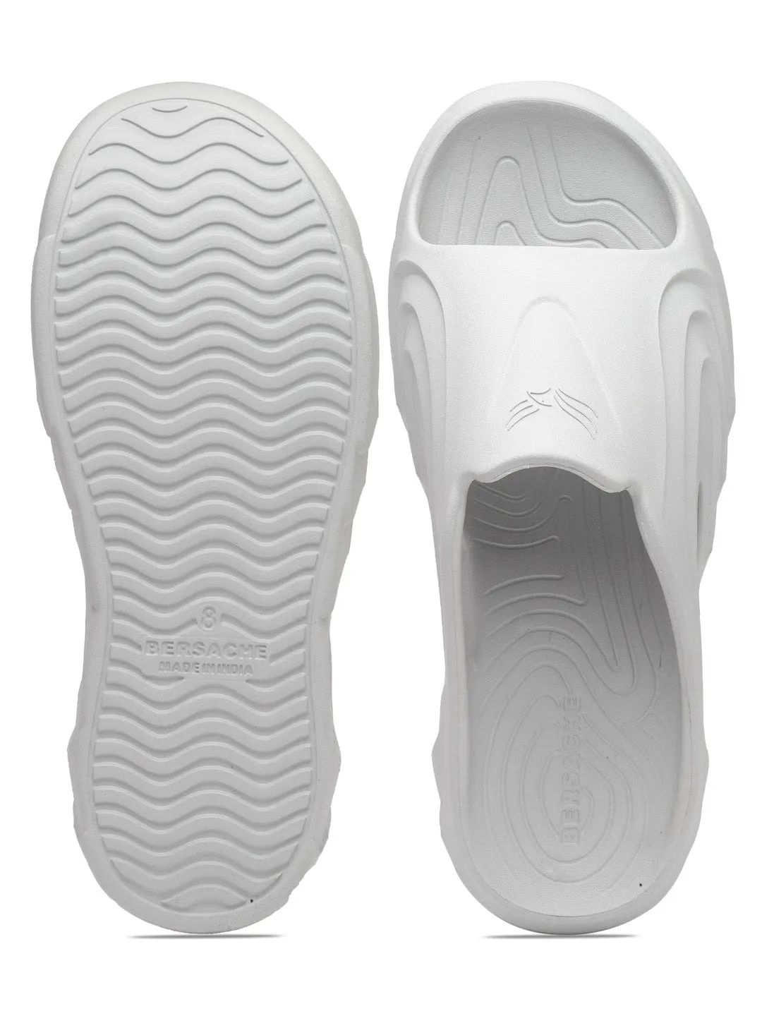 Bersache Extra Soft Classic Casual with  Regular wear with Ultra Soft & Flexibility Technology Flip Flop for Men's & Boy's (6113-Grey) Wedge Slides