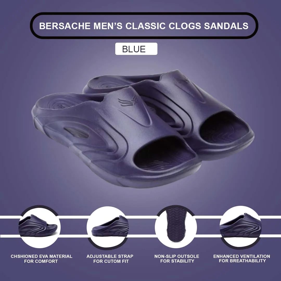 Bersache Extra Soft Classic Casual with  Regular wear with Ultra Soft & Flexibility Technology Flip Flop for Men's & Boy's (6115-Blue) Ozark Trail Slippers