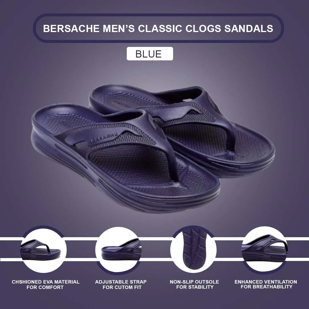 Swords And Slippers Game Bersache Extra Soft Classic Casual with  Regular wear with Ultra Soft & Flexibility Technology Flip Flop for Men's & Boy's (6118-Blue)