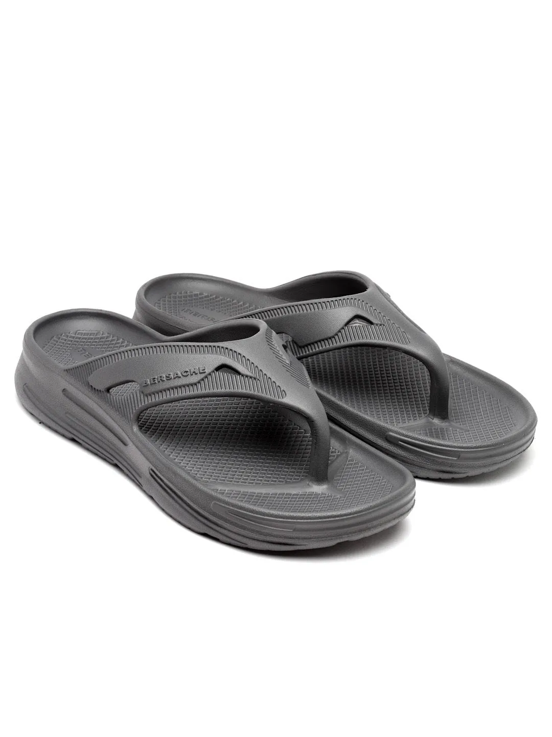 Bersache Extra Soft Classic Casual with  Regular wear with Ultra Soft & Flexibility Technology Flip Flop for Men's & Boy's (6122-Grey) European Slippers