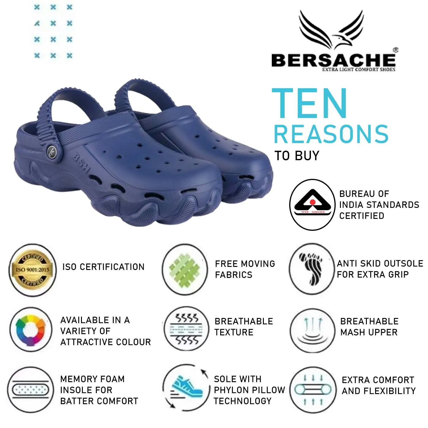 Bersache Extra Soft Classic Casual with  Regular wear with Ultra Soft & Flexibility Technology Flip Flop for Men's & Boy's (6134 Blue) Sandals Grand St Lucian Resort