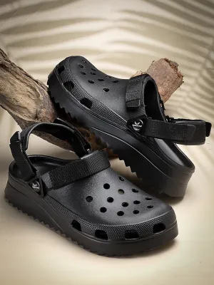 Moose Animal Slippers Bersache Extra Soft Classic Casual with  Regular wear with Ultra Soft & Flexibility Technology Flip Flop for Men's & Boy's (6137-Black)