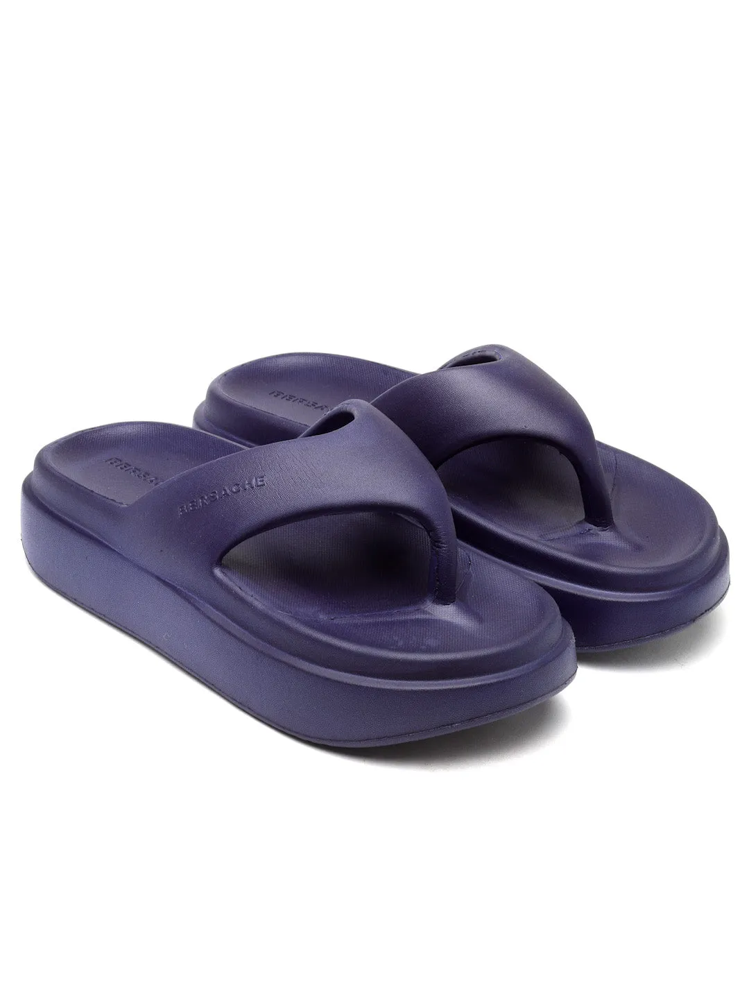 Sunsplash Slides Bersache Extra Soft Classic Casual with  Regular wear with Ultra Soft & Flexibility Technology Flip Flop For women's/Girl's-(6112-Blue)
