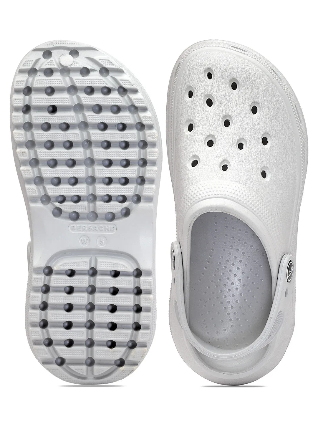 Bersache Extra Soft Classic Casual with  Regular wear with Ultra Soft & Flexibility Technology Flip Flop For women's/Girl's-(6128-Grey) Crochet Pattern Shark Slippers