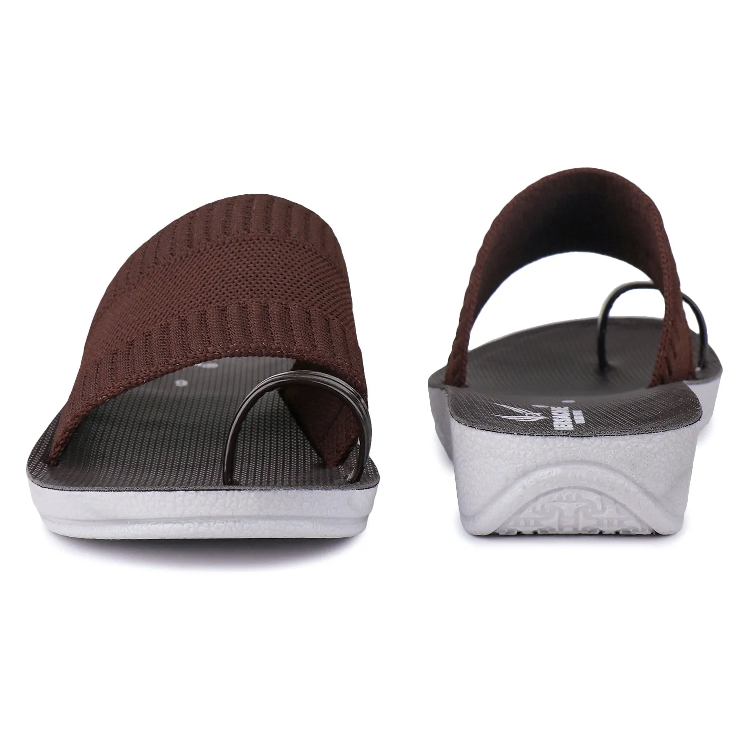 Slippers With A Nut In The Logo Bersache Extra Soft Classic Casual with  Regular wear with Ultra Soft & Flexibility Technology Flip Flop For Women's/Girl's-(6152-Brown)