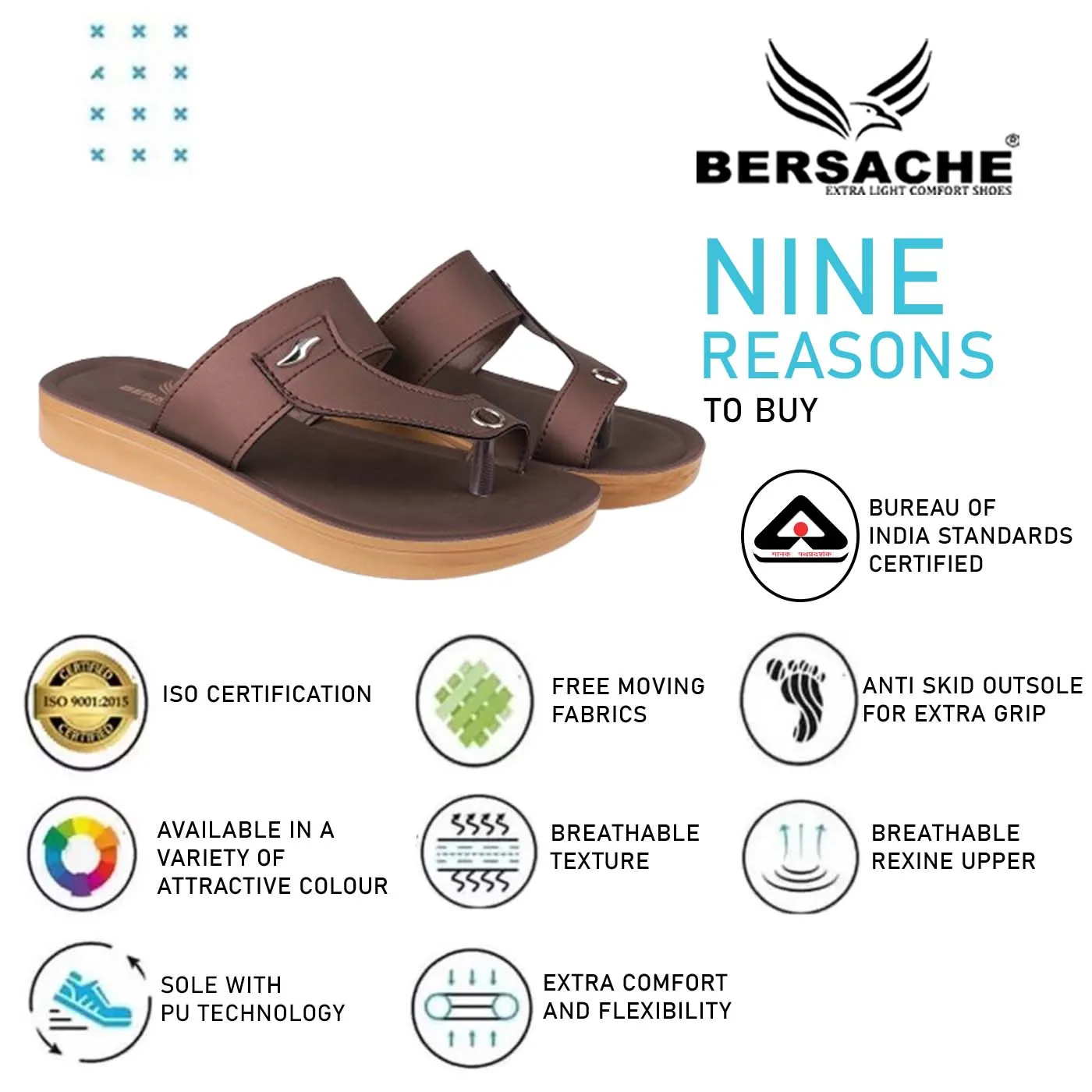 Bersache Extra Soft Classic Casual with  Regular wear with Ultra Soft & Flexibility Technology Flip Flop For Women's/Girl's-(6158-Brown) Traditional Japanese Slippers