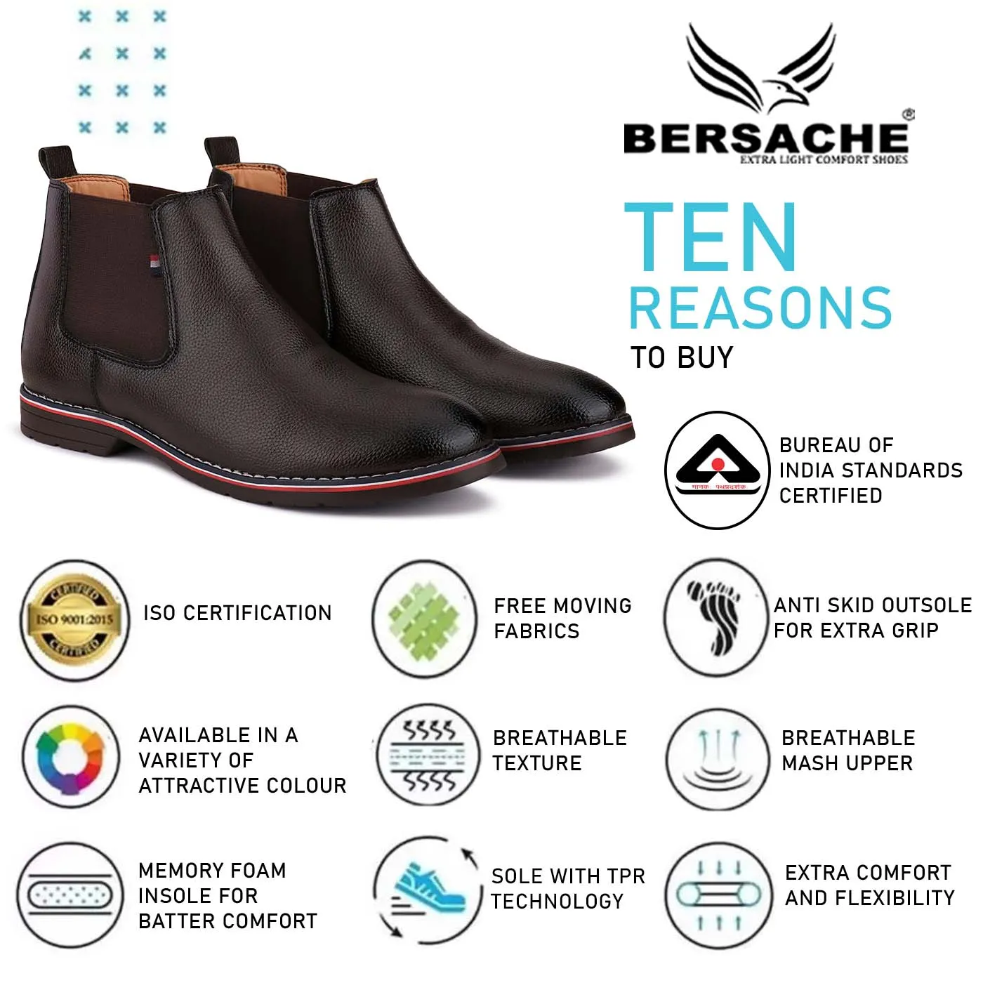 Childrens Ugg Slippers Bersache Lightweight Casual Loafer Walking Shoes For Men (9084-Dark Brown)