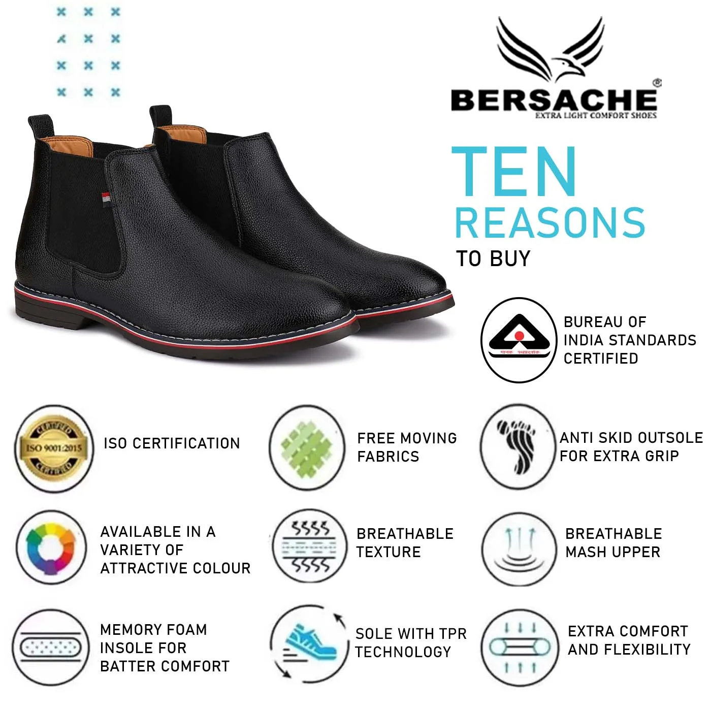 Ghibli Slippers Bersache Lightweight Casual Loafer Walking Shoes For Men (9085-Black)