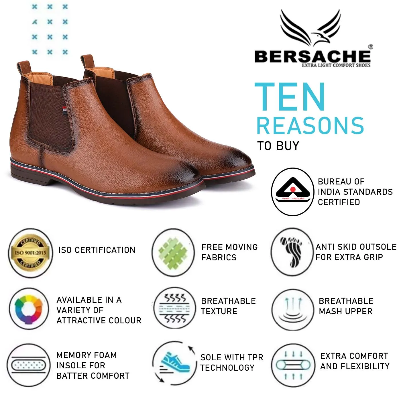 Bersache Lightweight Casual Loafer Walking Shoes For Men (9086-Light Brown) Winter Indoor Slippers