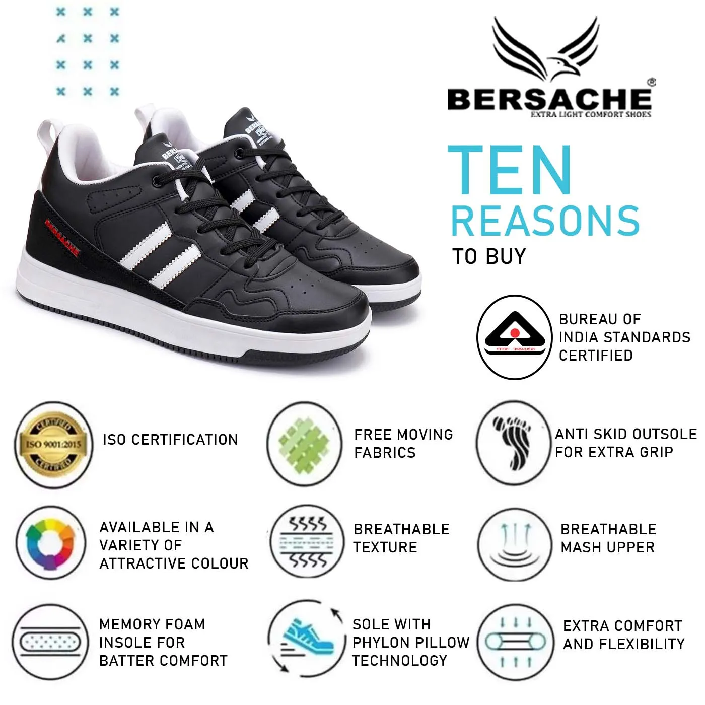 Slippers Evangelion Bersache Lightweight Sports Running Shoes For Men Black-9056