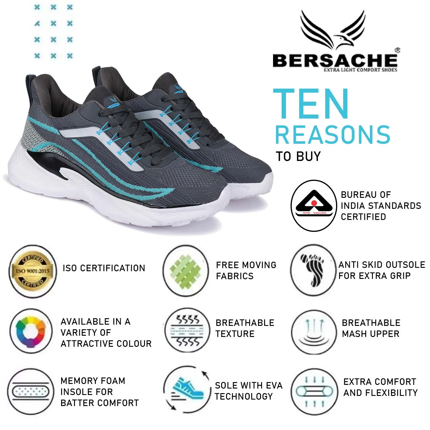 Hobby Lobby Slippers Bersache Sneaker, Loafers ,Casual with extra comfort sneakers for men-8024 (Grey)