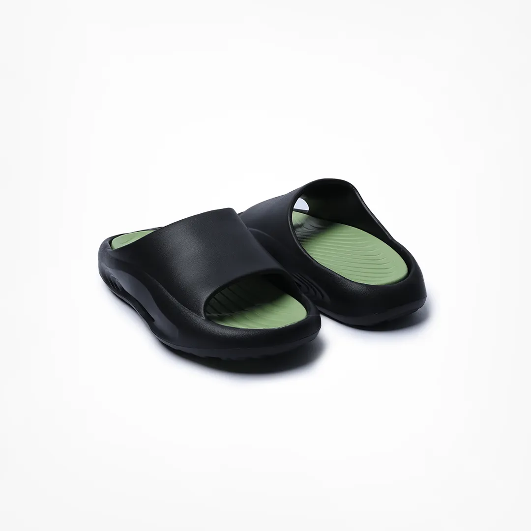 Fluffy Bride Slippers Birdsoles -  Ergo Walks Slides - Green