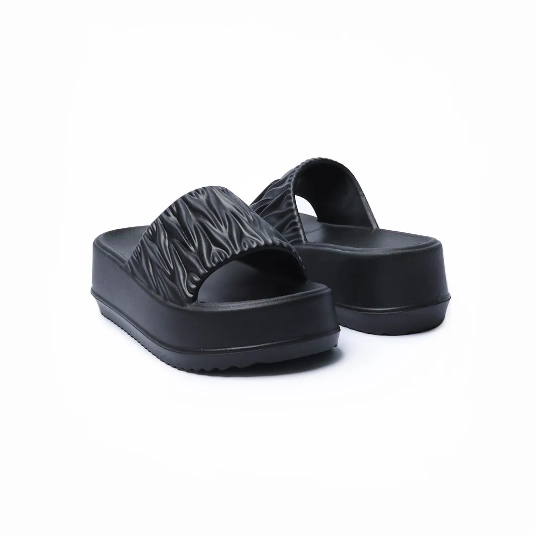 Thick Memory Foam Slippers Birdsoles - Jovial Joys Slides - Black