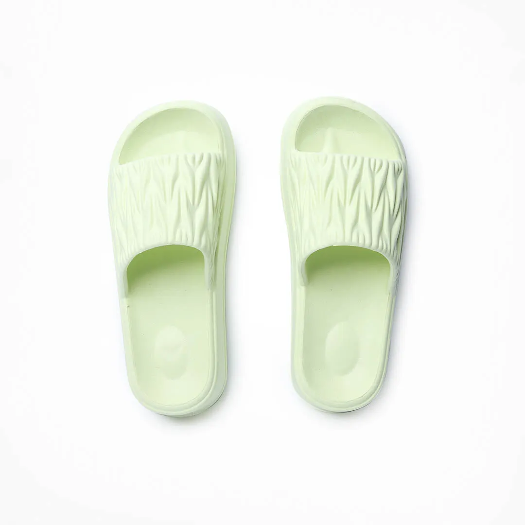 Birdsoles - Jovial Joys Slides - Green Pjs With Slippers