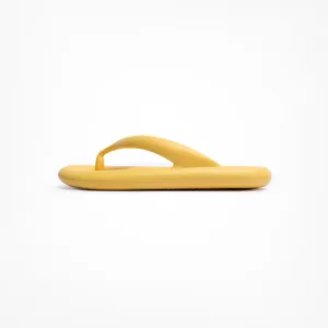 Washable Cotton Slippers Birdsoles - Sunbirds Flip Flops - Yellow