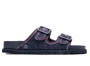 Covered Sandals Birkenstock Arizona Stone Washed Denim 1774 'Dark Wash Denim'