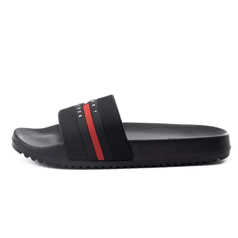 Tommy Hilfiger Ratter Men - BLK Woven Wedge Sandals