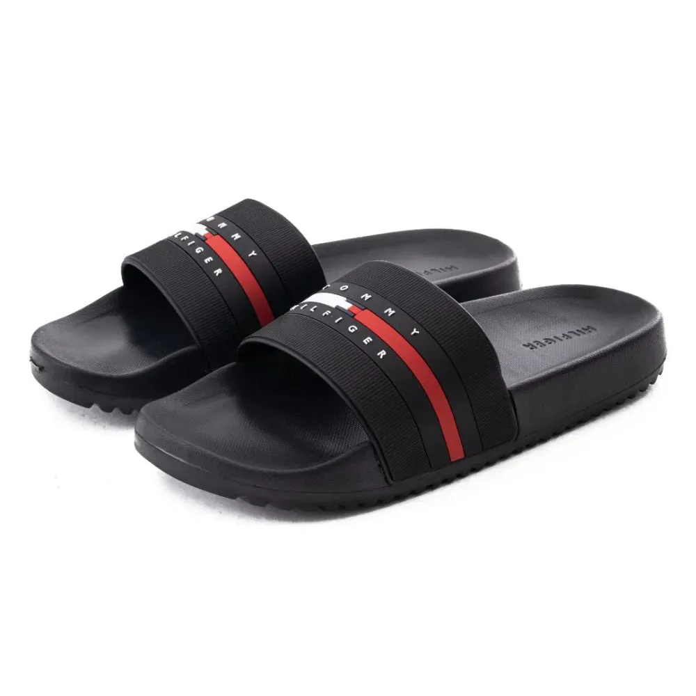 Tommy Hilfiger Ratter Men - BLK Sandals Wedge Heel