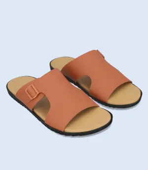 Slip On Shoes For Walking BM5619-TAN-Men Casual Slipper