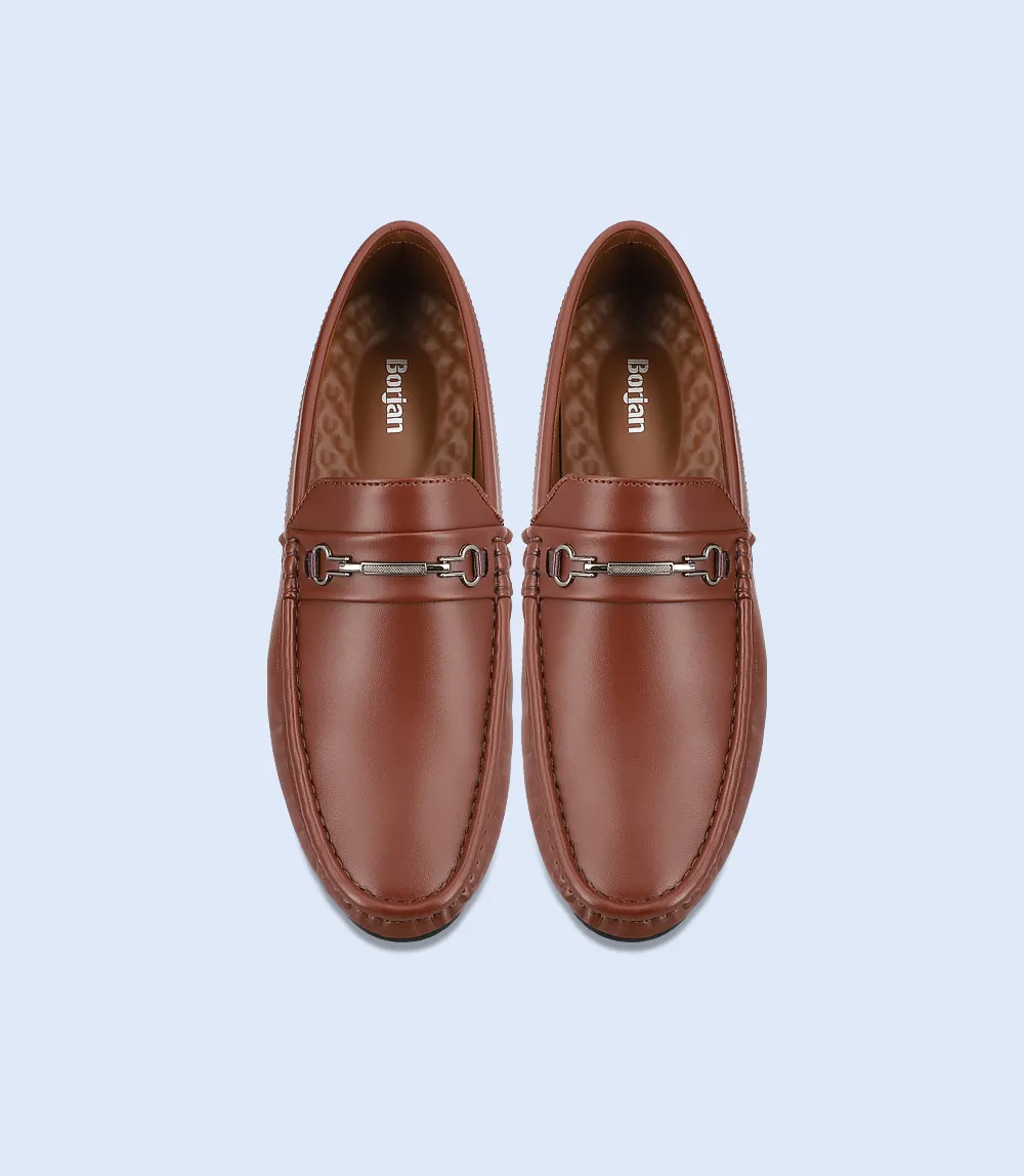 Slip On Casual Boots BM6680-BROWN-Men Loafers