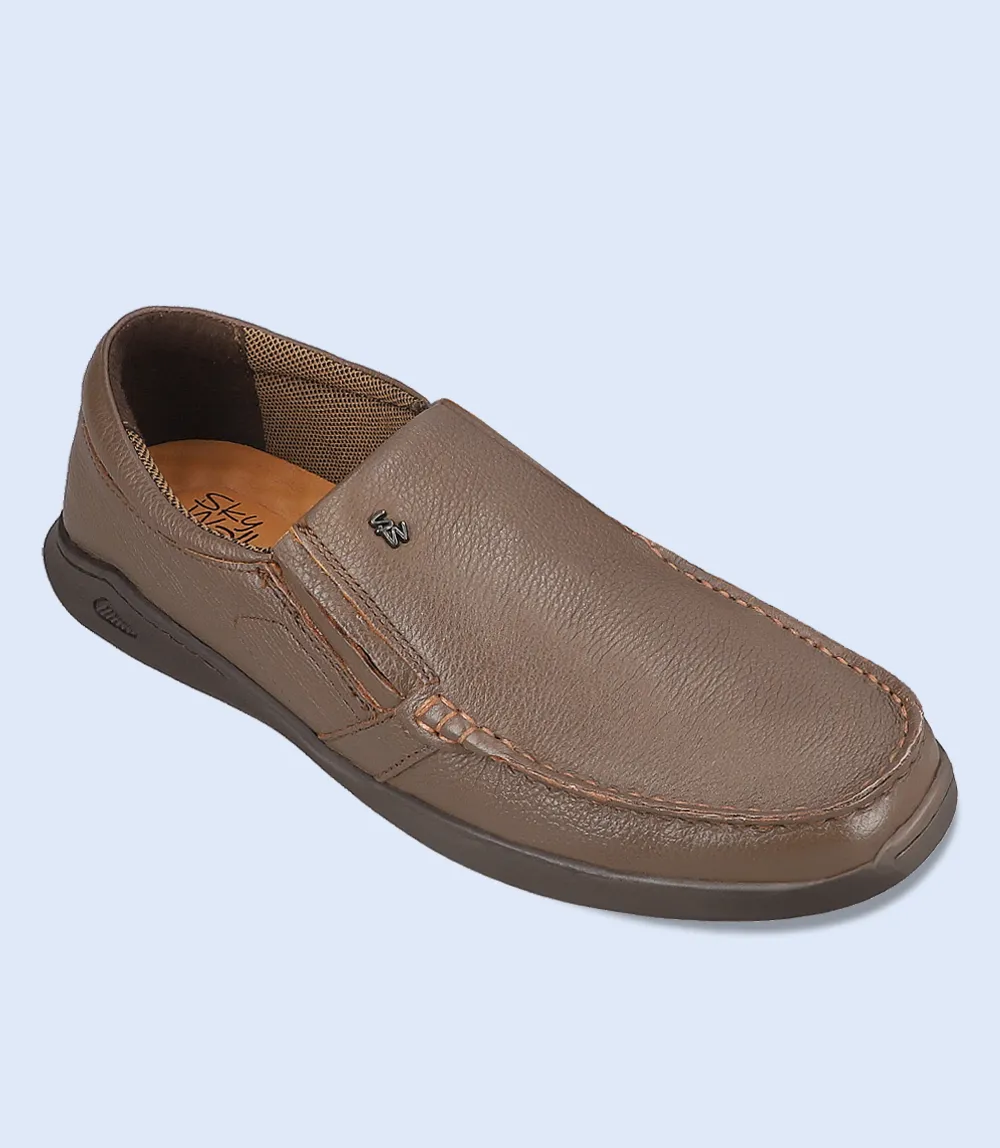 Women Waterproof Slip On Shoes BM6742-BROWN-Men Slip on