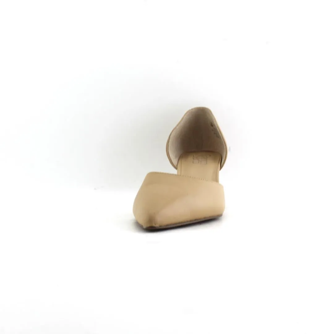 FRANCO SARTO DEMILLE, BEIGE LE Fluffy Back Strap Slippers
