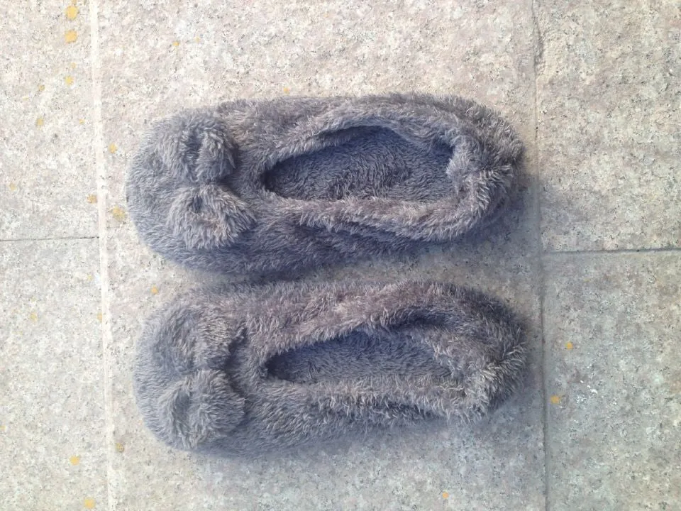Pictures Of Lady Slippers BowKnot Warm Soft Sole Women Indoor Floor Slippers/Shoes Bow Tie Flannel Home Slippers