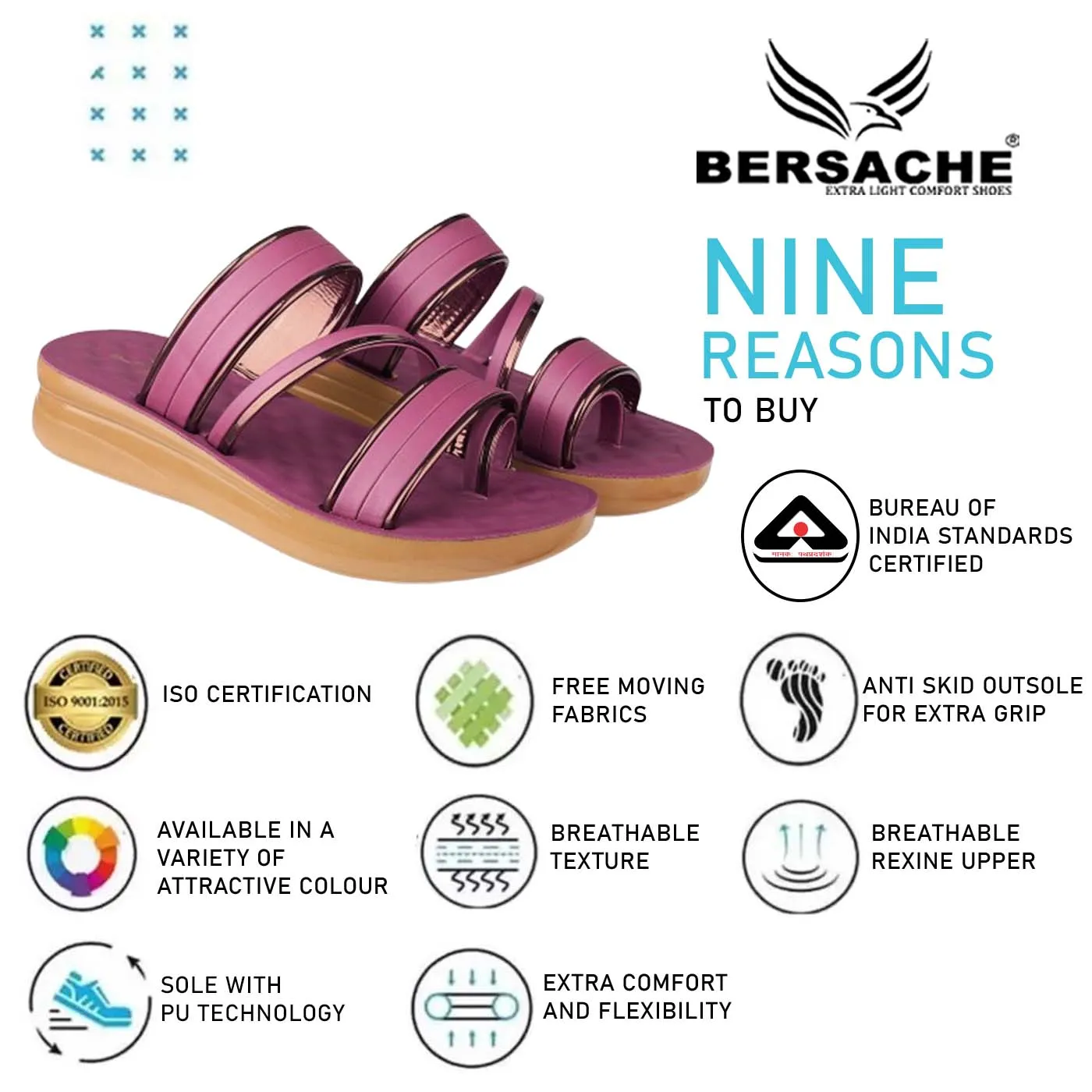 Bersache Extra Soft Classic Casual with  Regular wear with Ultra Soft & Flexibility Technology Flip Flop For Women's/Girl's-(6162-Pink) Ds Slippers